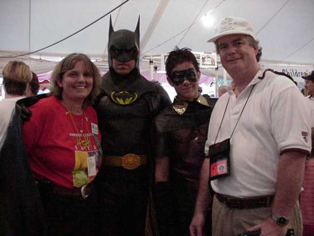 Nicoe & David meet Batman & Robin