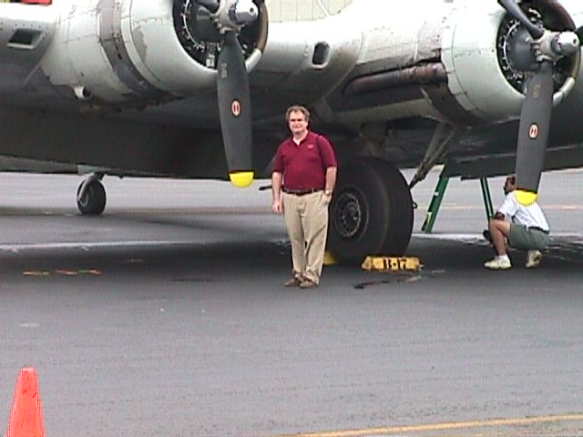 David by the B-17's No. 4 Prop
